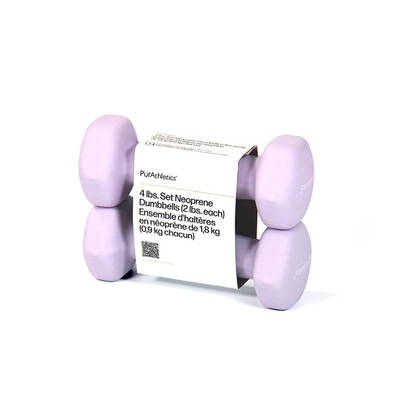 2 X 2 lb/.9 kg Dumbbell Set-Pastel Lilac