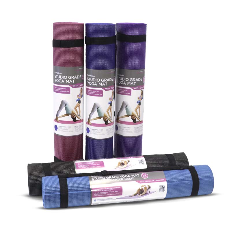 5mm Studio Grade Yoga Mat with Carry Strap